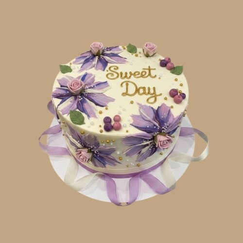 Sweet Day Torte mit Blumen und Schleifen