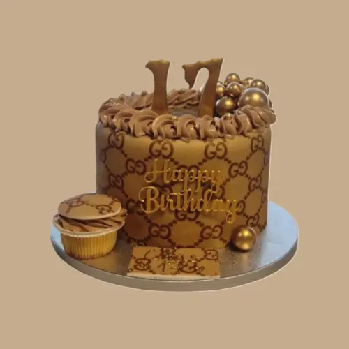 Luxury Gucci Style Cake with Plex